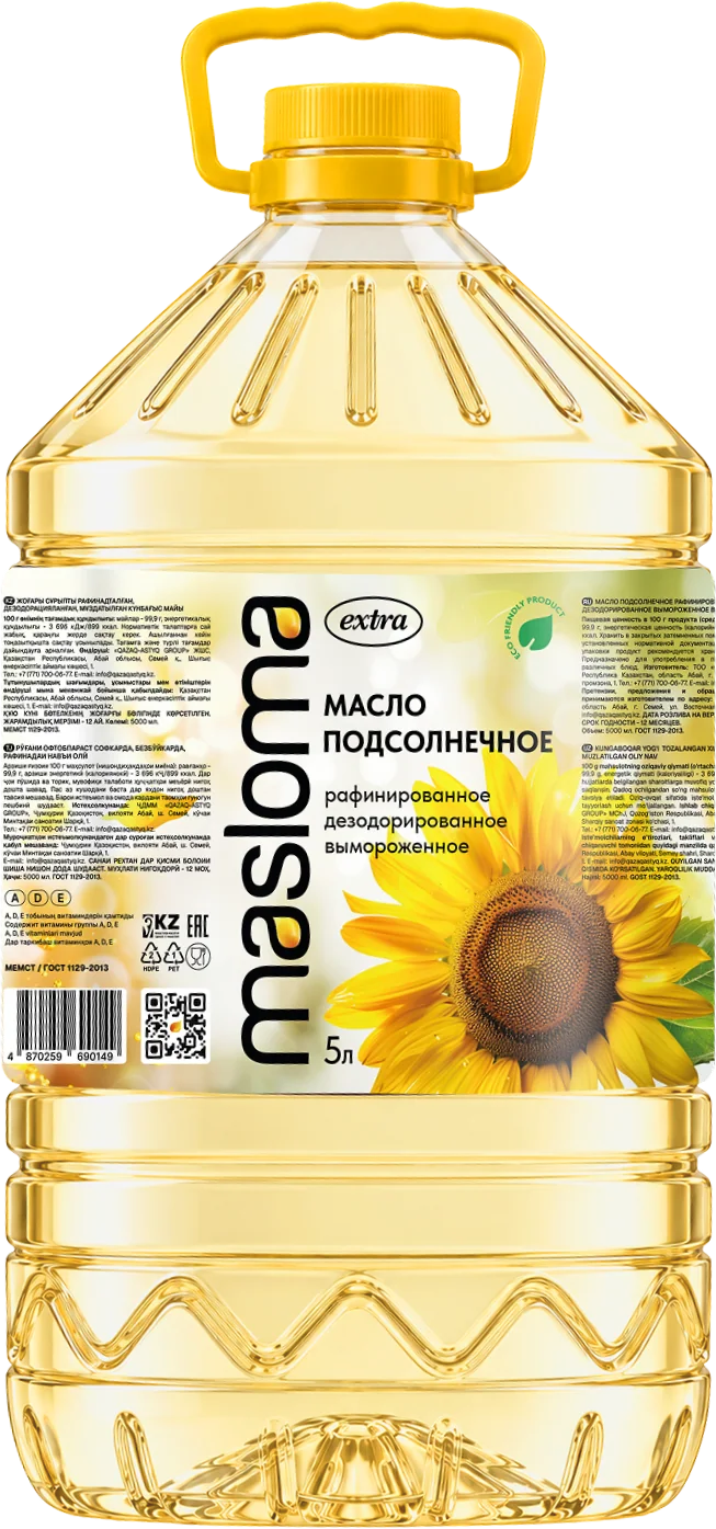 Бутылка масла Masloma 5 л